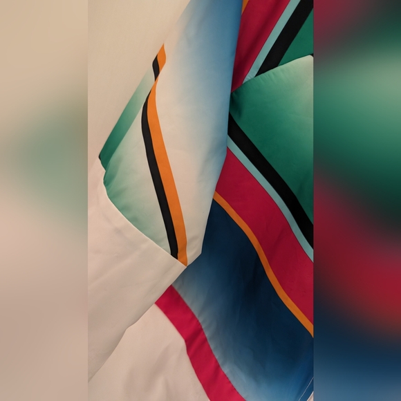 Fila Sports Windbreaker Jacket Retro 90's Y2K Style Colorful Hoodie Full Zip XL - Picture 6 of 14